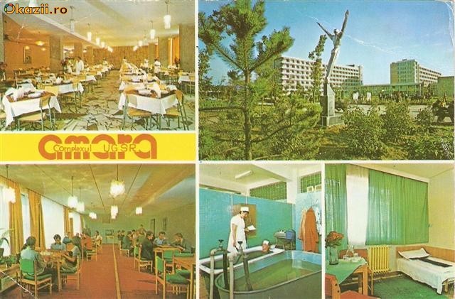 S13018 Amara Complexul sanatorial al uniunii generale a sindicatelor din Romania circulata S13018 Amara Complexul sanatorial al uniunii generale a sindicatelor din Romania circulata