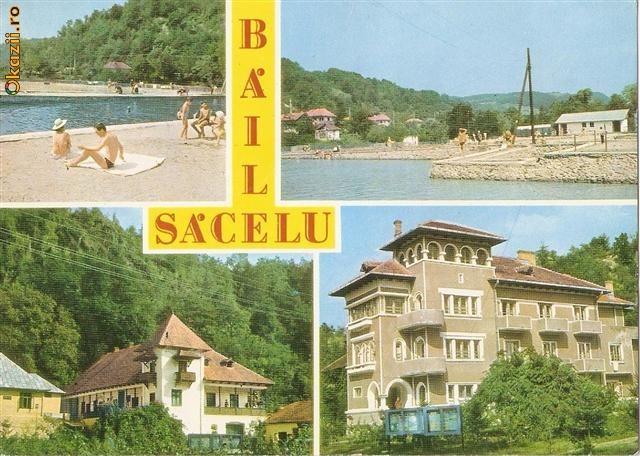 S13007 Baile Sacelu vedere din statiune circulata