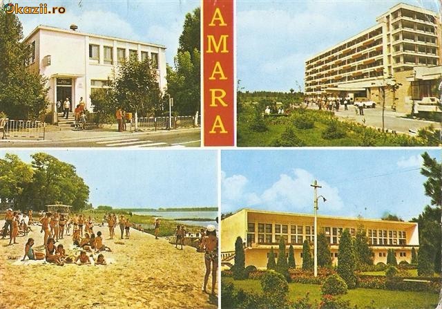 S13020 Amara Complexul sanatorial Strandul Tineretului Oficiul PTTR circulata S13020 Amara Complexul sanatorial Strandul Tineretului Oficiul PTTR circulata