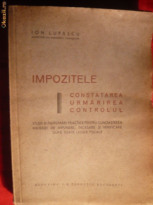 ION LUPASCU - IMPOZITELE - 1943