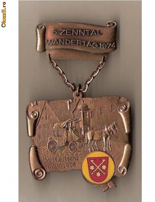 CIA 142 Medalie heraldica(caleasca) - interesanta -(germana)