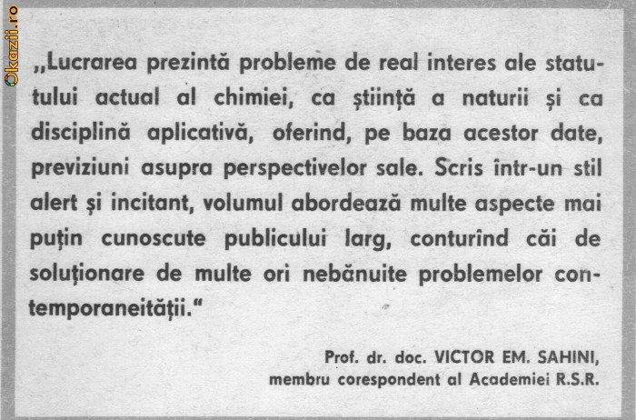 Petre Junie - Chimia - un atu pentru viitor Petre Junie - Chimia - un atu pentru viitor