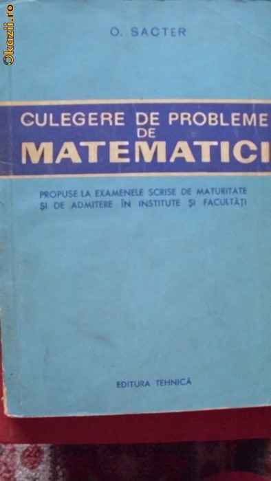 CULEGERE DE PROBLEME DE MATEMATICI