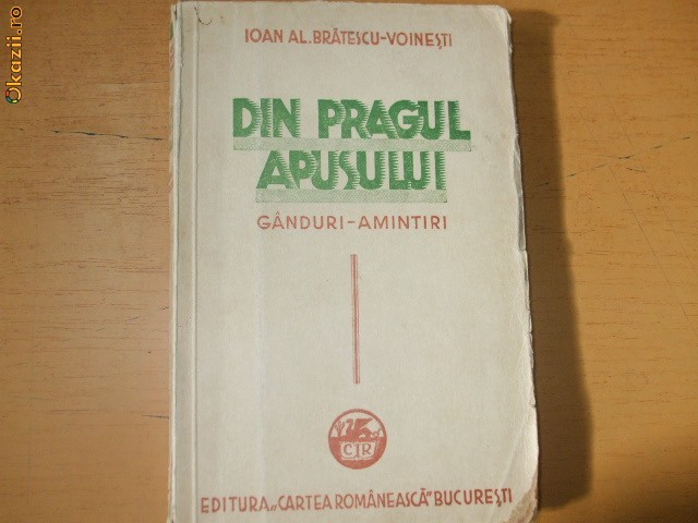 I. Bratescu - Voinesti Din pragul apusului 1935 011
