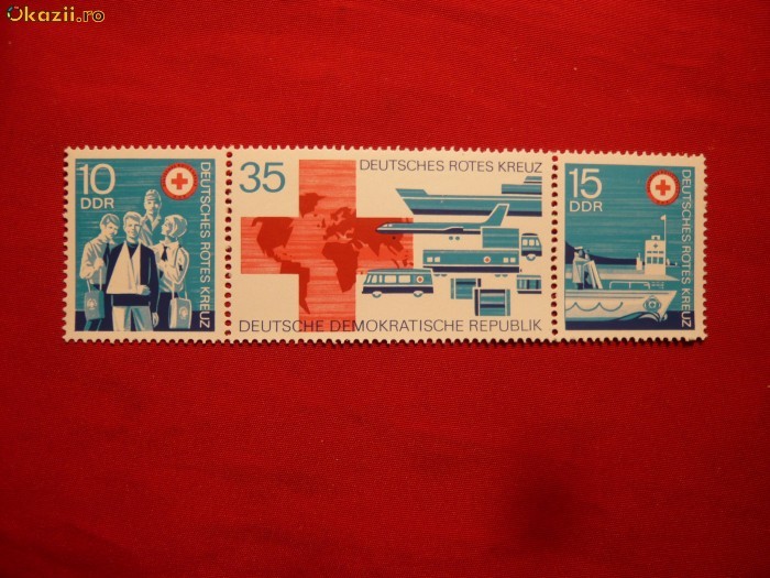SERIE- CRUCE ROSIE -1972 DDR , 3 valori SERIE- CRUCE ROSIE -1972 DDR , 3 valori