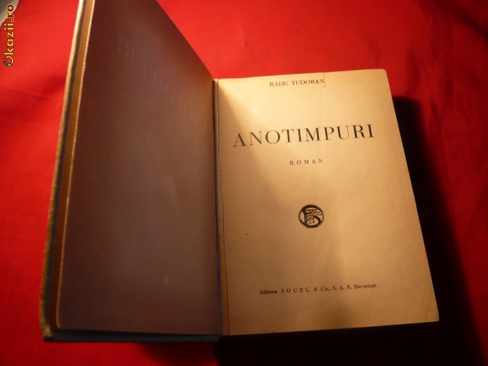 RADU TUDORAN - ANOTIMPURI -Prima Editie - 1943