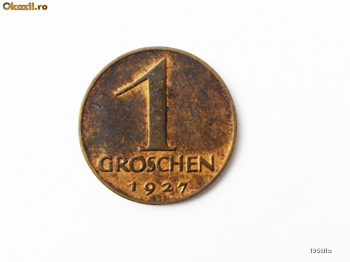 AUSTRIA 1 GROSCHEN 1927 **