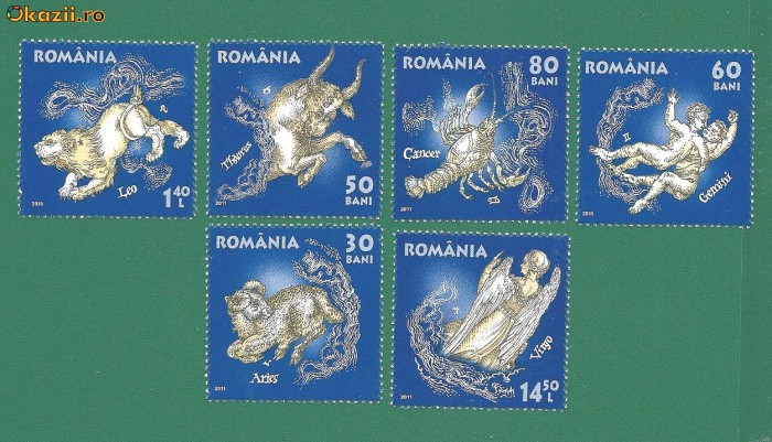 ROMANIA 2011 - ZODIAC I, MNH - LP 1900 ROMANIA 2011 - ZODIAC I, MNH - LP 1900