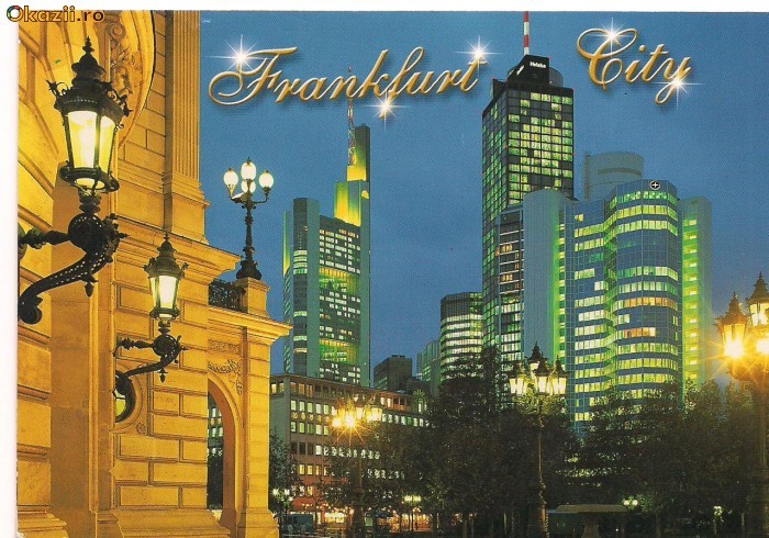 carte postala(ilustrata)-FRANKFURT CITI