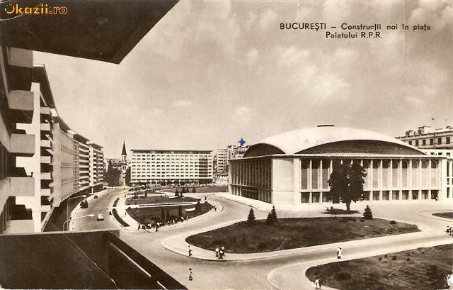 R 9343 Republica Populara Romana bucuresti constructii noi in piata palatului circulata R 9343 Republica Populara Romana bucuresti constructii noi in piata palatului circulata