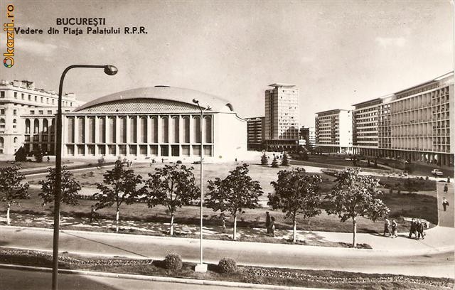 R 9339 Republica Populara Romana bucuresti vedere din piata palatului ecirculata R 9339 Republica Populara Romana bucuresti vedere din piata palatului ecirculata
