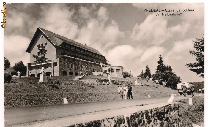 carte postala(ilustrata)-PREDEAL-Cabana ,,Trei brazi&#039;&#039;
