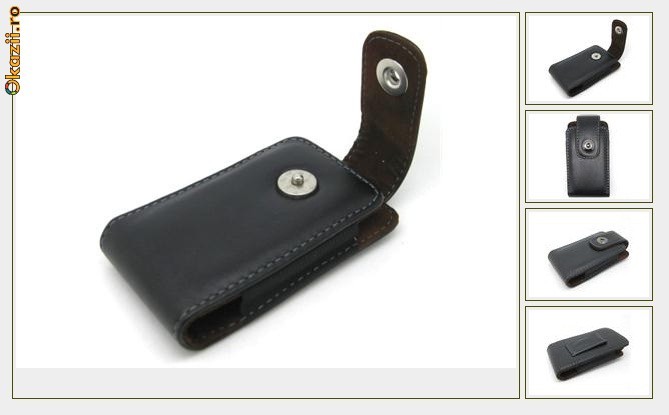toc din piele ecologica Iphone 4 prindere curea toc din piele ecologica Iphone 4 prindere curea