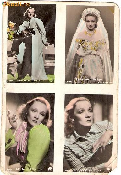 V FOTO 95 Marlene Dietrich , in patru ipostaze -pare antebelica