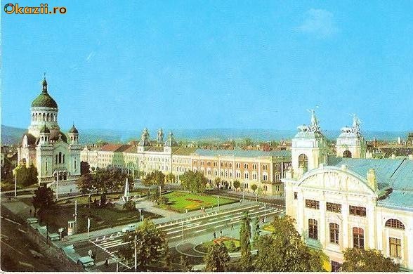 CP196-29 Cluj -Piata Victoriei -carte postala, necirculata -starea care se vede