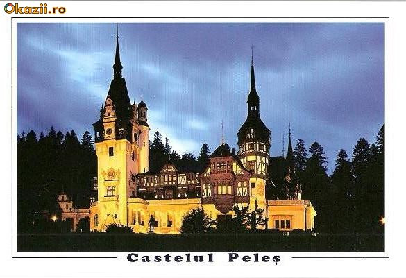 CP196-01 Castelul Muzeu Peles -Sinaia -Judetul Prahova -carte postala, necirculata -starea care se vede