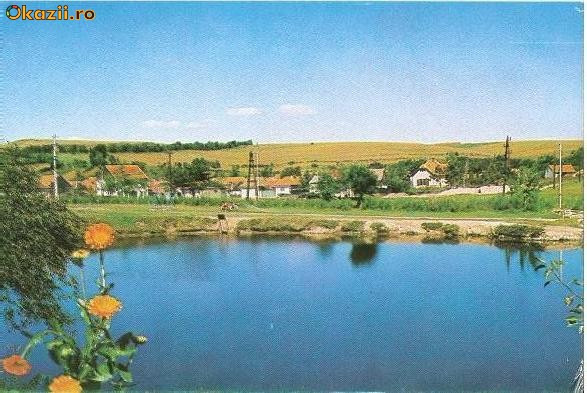 CP197-92 Ocna Sibiului. Lacul fara fund. -parafa:Orasul Ocna Sibiului isi asteapta fii -1979 -carte postala, necirculata -starea care se vede