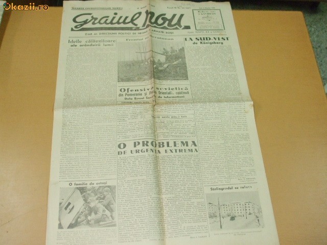 Ziar GRAIUL NOU 05 03 1945 Ziar GRAIUL NOU 05 03 1945