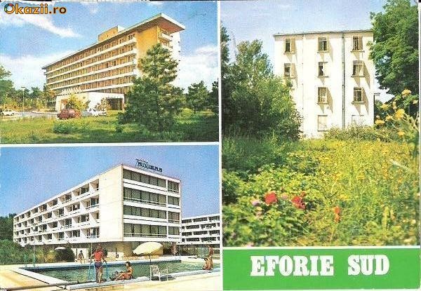 CP199-27 Eforie Sud -Imagini din statiune -carte postala, circulata 1981 -starea care se vede