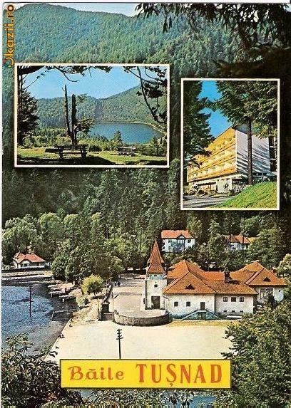 CP199-100 Baile Tusnad -carte postala, circulata 1975 -starea care se vede