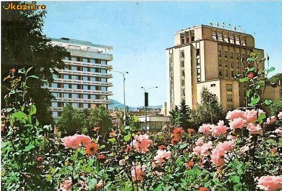 CP199-14 Brasov. Hotel ,,Carpati&quot; -carte postala, circulata 1971 -starea care se vede