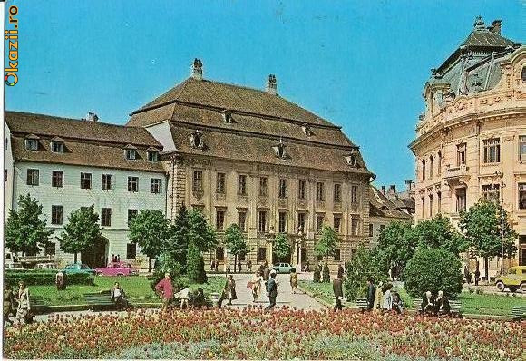 CP201-08 Sibiu -Muzeul Brukenthal -carte postala, circulata 1978 -starea care se vede