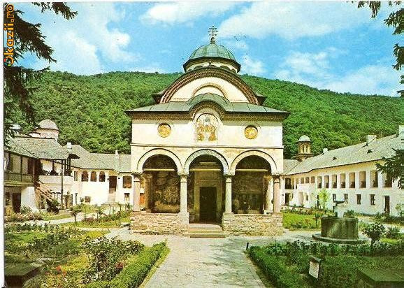 CP201-38 Manastirea Cozia -carte postala, circulata 1974 -starea care se vede