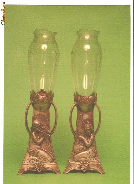 CPI (B218) BRAILA, VASE DECORATIVE, ARTA 1900, NECIRCULATA.
