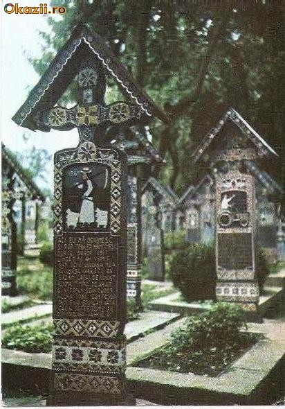 CP201-74 Sapanta. (Jud.Maramures) -,,Cimitirul vesel" -carte postala, necirculata -starea care se vede