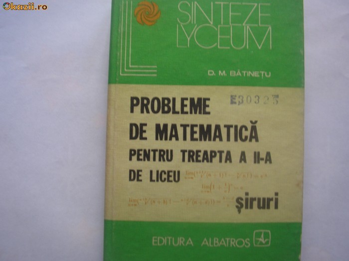Siruri D.M.Batinetu,q5 Siruri D.M.Batinetu,q5