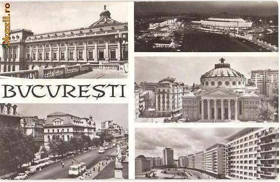 CP202-73 Bucuresti -RPR -carte postala, circulata 1966 -starea care se vede