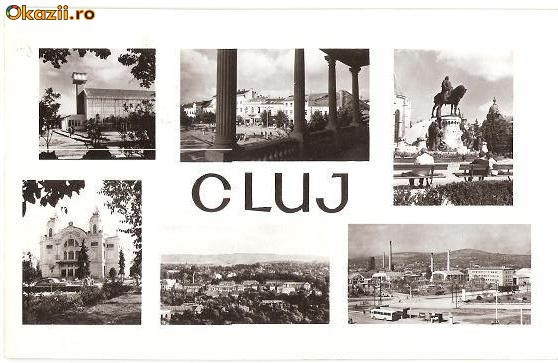 CP203-01 Cluj -RPR -carte postala, circulata -starea care se vede