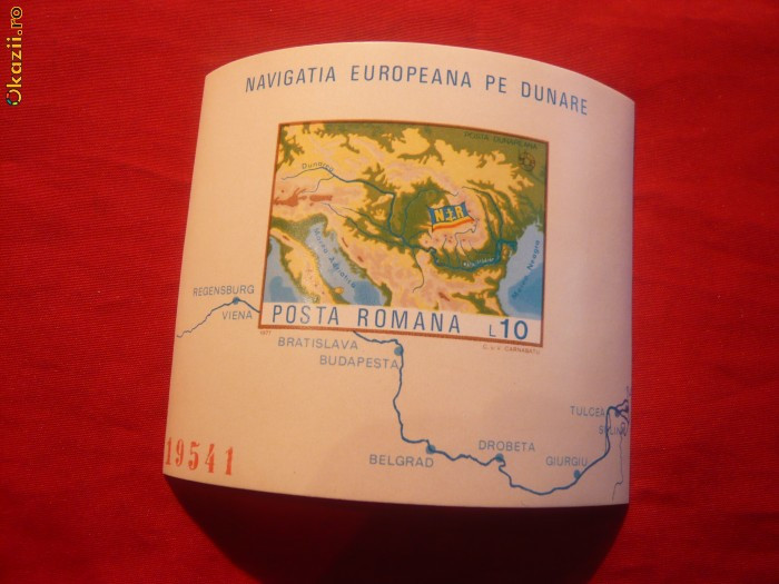 Colita Nedant. - Navigatia Europ. pe Dunare -1977 ,Rom.