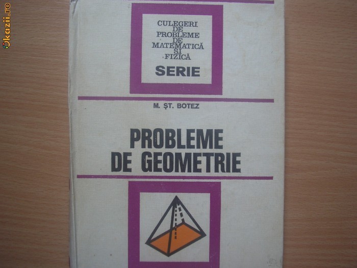 Probleme de geometrie Mihail St. Botez RF4/3