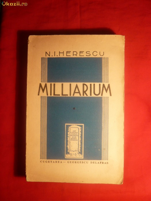 N.I.Herescu - Milliarium - Pt.Clasicism -ed IIa revazuta 1941