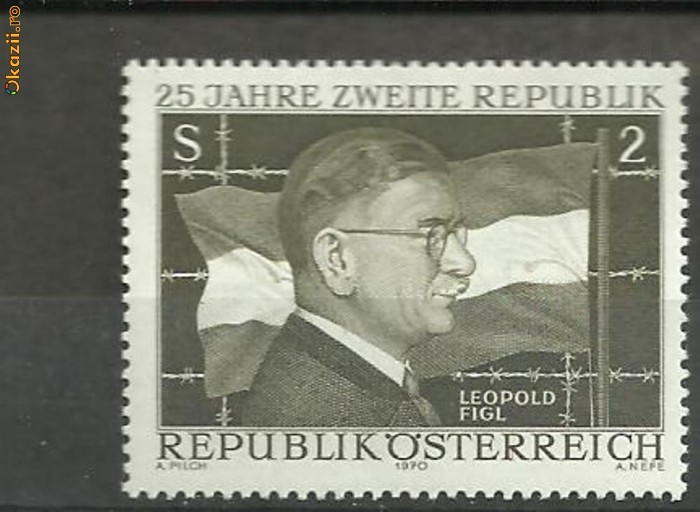 Austria 1970 - 25 ani REPUBLICA, serie MNH, B5