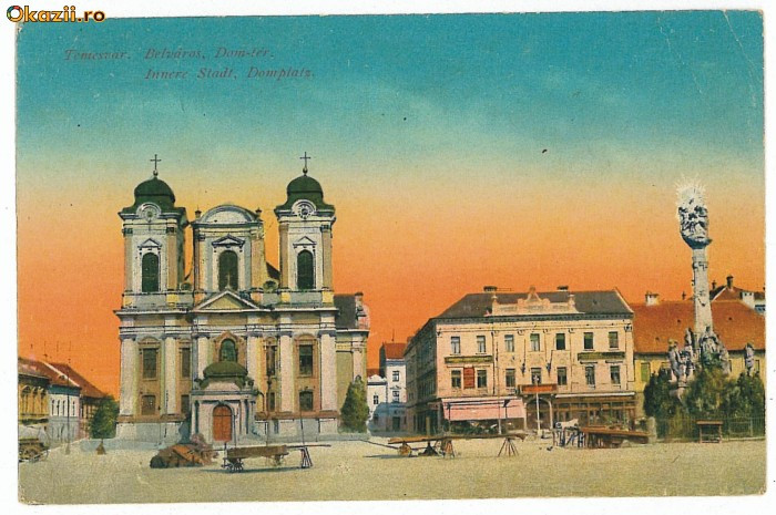 361 - TIMISOARA, Market - old postcard - used - 1929