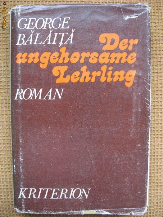 George Balaita - Der ungehorsame Lehrling