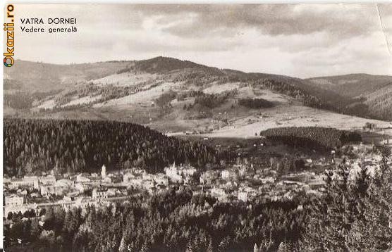 CP207-07 Vatra Dornei -Vedere generala -RPR -carte postala scrisa 1960, dar necirculata -starea care se vede CP207-07 Vatra Dornei -Vedere generala -RPR -carte postala scrisa 1960, dar necirculata -starea care se vede
