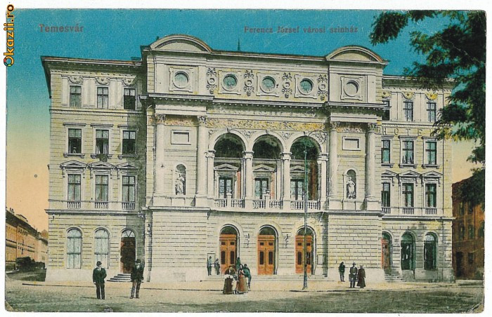 1607 - TIMISOARA, Ferencz Jozsef Theatre - old postcard - used