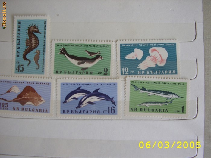 Bulgaria 1961 fauna pesti mi 1243-48 Bulgaria 1961 fauna pesti mi 1243-48