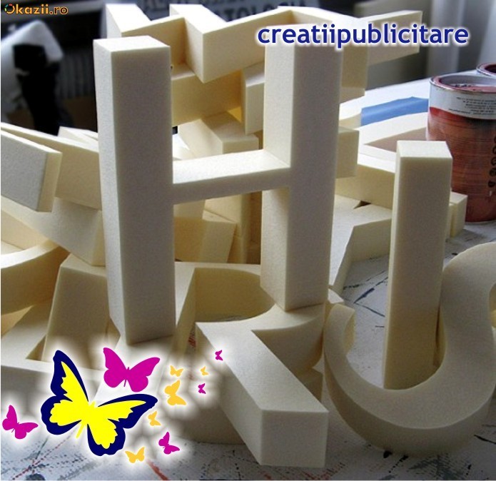 Litere, figurine volumetrice polistiren, decupare polistiren CNC foto mare Litere, figurine volumetrice polistiren, decupare polistiren CNC foto mare