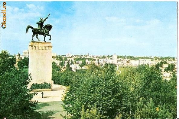 CP208-96 Suceava -Statuia lui Stefan cel Mare, de Iftimie Barleanu -carte postala necirculata -starea care se vede