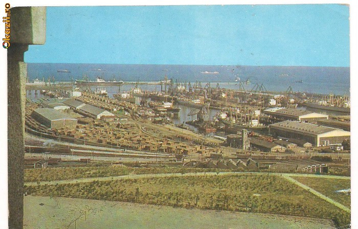 carte postala- CONSTANTA-Vedere din port