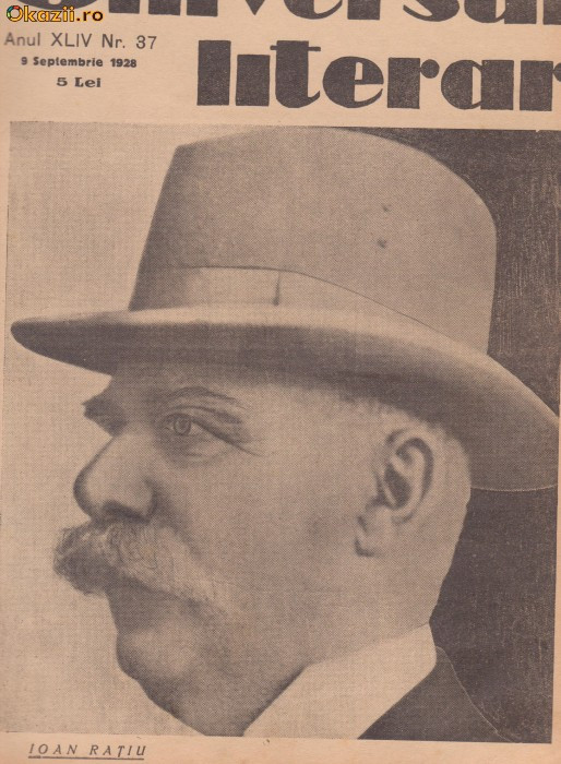 Revista Universul Literar : dr.Ioan Ratiu (1928)