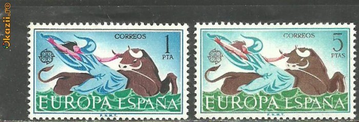 Spania 1966 - CORIDA EUROPA CEPT, serie nestampilata B5