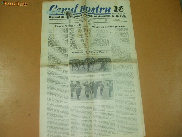 Revista aviatica Cerul Nostru An I 14 10 1937