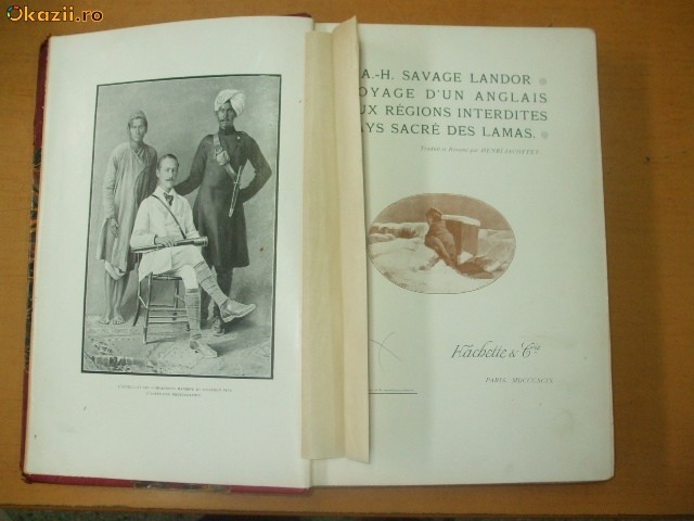 A. Landor Voyage d&#039;un anglais aux regions interdites pays sacre des lamas
