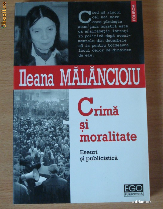 Crima si moralitate - Ileana Malancioiu