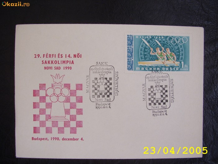 Ungaria 1990 plic special SAH ( olimpiada NOVI SAD )